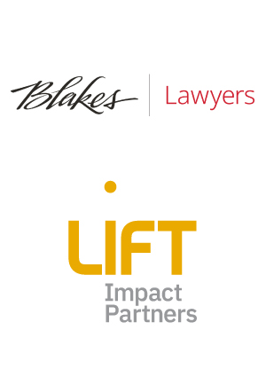 Logo of Blakes Lawyers and Lift Impact Partners